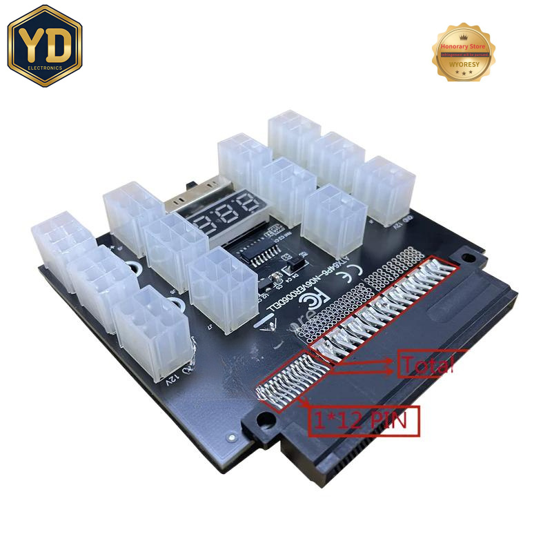 2400W Server Psu Breakout Board - Плата-адаптер YD PCI-E 12V 50Pin на