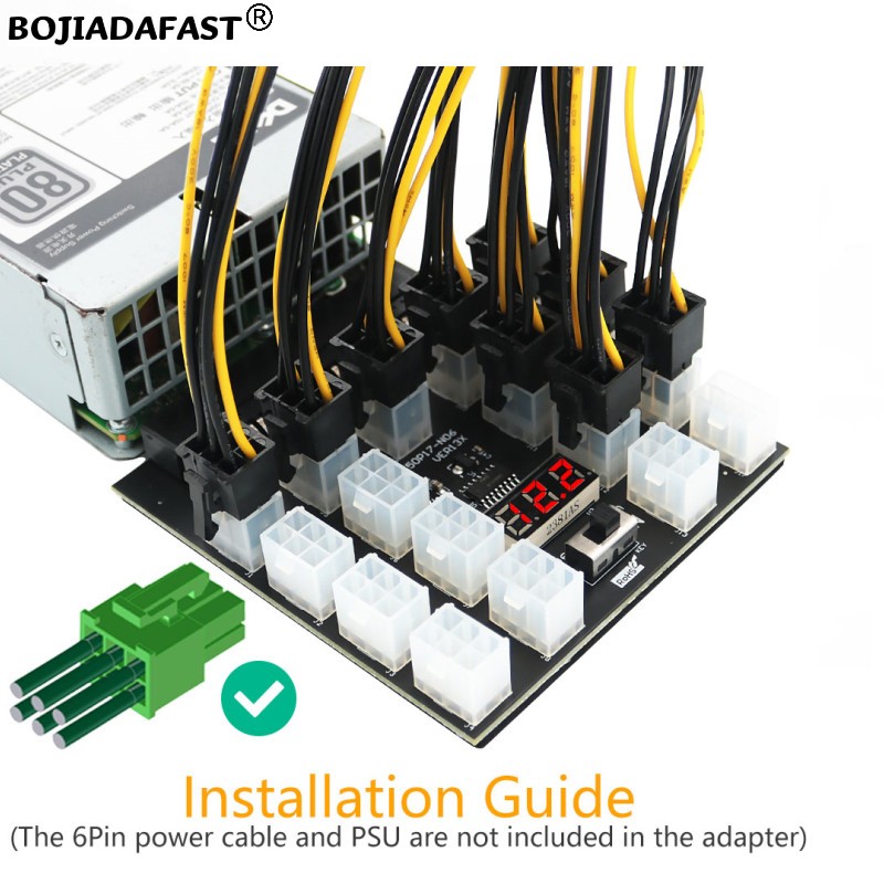 Плата-адаптер (разветвитель) п – обзор и цена 2400W Server Psu Breakout Board
